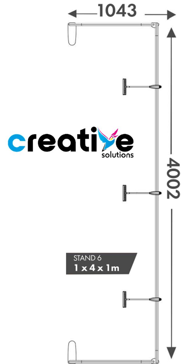 4x1 Shell Scheme Fabric Exhibition Stand Dimensions - Creative Solutions.jpg
